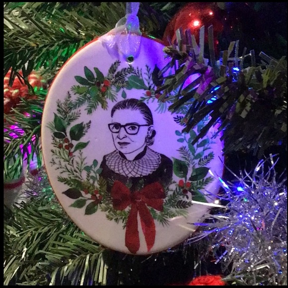 RBG Ruth Bader Ginsburg Supreme Court Justice Christmas Ornament - Picture 4 of 7